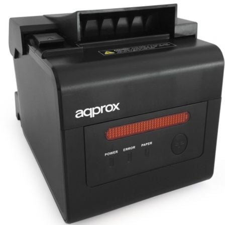 Impresora de Tickets Approx appPOS80ALARM/ Térmica/ Ancho papel 58 y 80mm/ USB-RS232-LAN-RJ11/ Negra_0