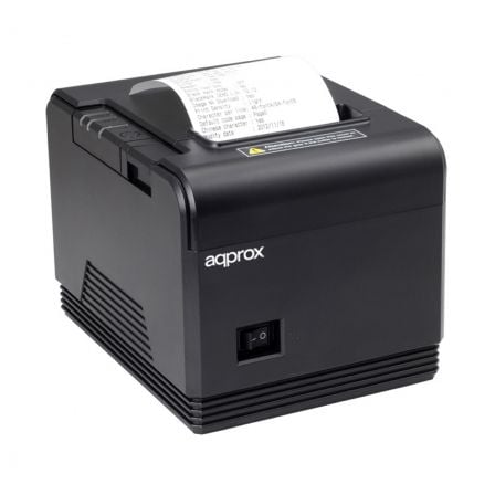 Impresora de Tickets Approx appPOS80AM/ Térmica/ Ancho papel 80mm/ USB-RS232/ Negra_0