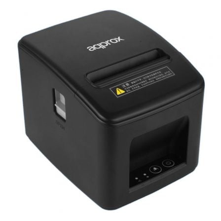 Impresora de Tickets Approx appPOS80AM-USBLAN/ Térmica/ Ancho papel 80mm/ USB-Ethernet-RJ11/ Negra_0