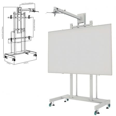 Soporte para Pizarra Interactiva Approx appIBSTD/ 80-120"_0