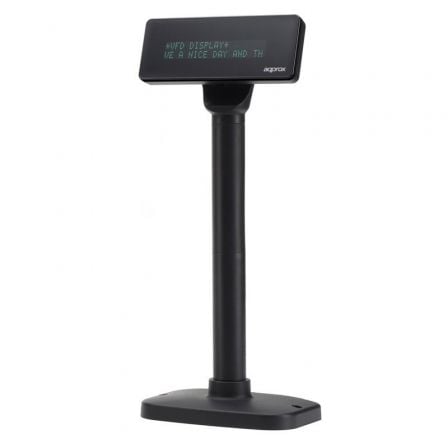 Visor TPV Approx / 2 linhas / USB / Preto / APP-VISOR_APPVFD01