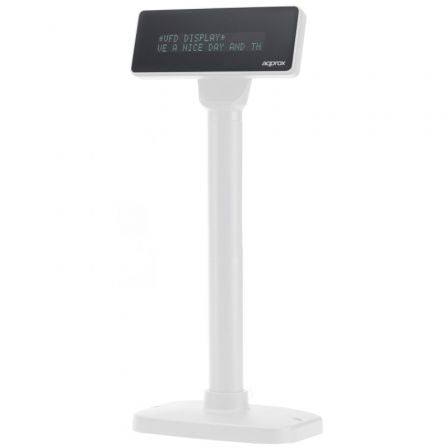Visor TPV APPROX appVFD01WH / 2 linhas / USB / Branco