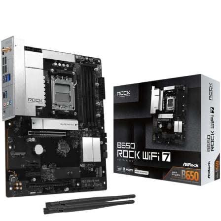 Placa Base Asrock B650 ROCK WIFI 7/ DDR5/ PCIe 5.0/ Socket AM5_0