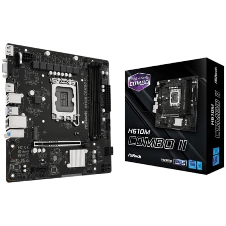 Placa Base Asrock H610M COMBO II Socket 1700/ DDR4/ DDR5/ PCIe 5.0/ Micro ATX_0