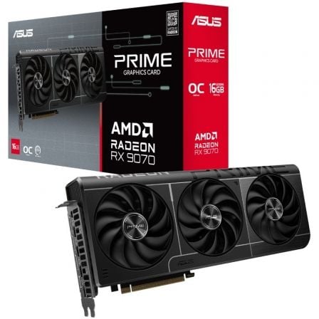 Tarjeta Gráfica Asus Prime Radeon RX 9070 OC Edition/ 16GB GDDR6_0