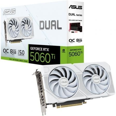 Tarjeta Gráfica Asus Dual GeForce RTX 5060 Ti OC White Edition/ 8GB GDDR7_0