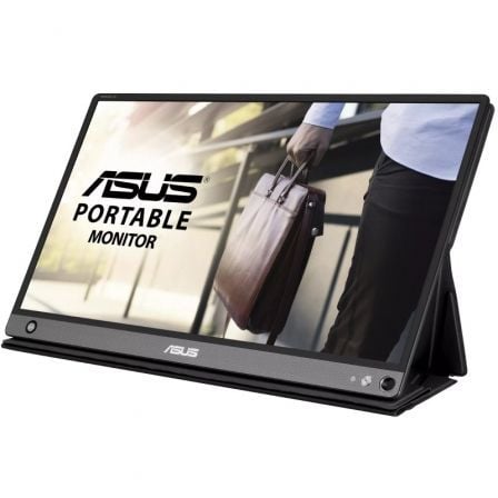 Monitor Portátil Asus ZenScreen Go MB16AHP 15.6"/ Full HD/ Multimedia/ Plata y Negro_2