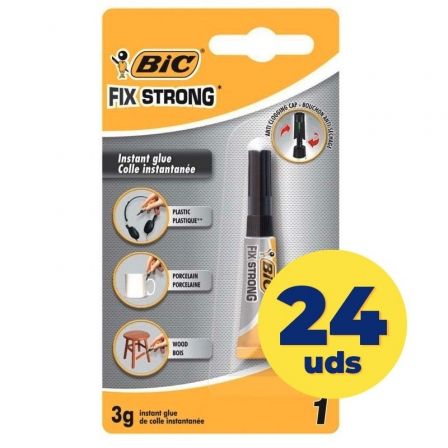 Caja de Pegamento en Tubo Bic Fix Strong/ 3g/ 24 unidades_0