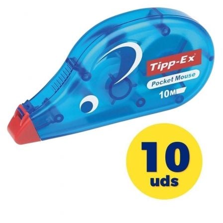 Caja de Correctores de Escritura en Cinta Bic Tipp-Ex Pocket Mouse/ 4.2mm x 10m/ 10 unidades_0