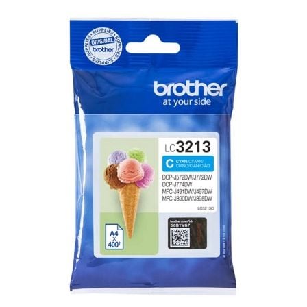 Cartucho de Tinta Original Brother LC-3213C/ Cian_0
