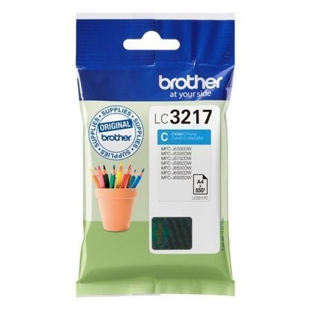 Cartucho de Tinta Original Brother LC-3217C/ Cian_0
