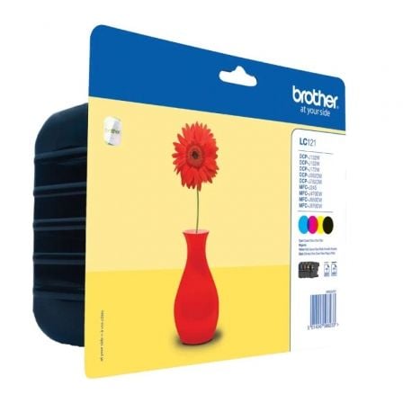 Cartucho de Tinta Original Brother LC-121VALBP Multipack/ Cian/ Magenta/ Amarillo/ Negro_0