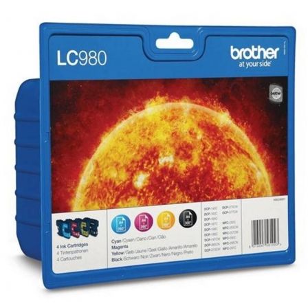 Cartucho de Tinta Original Brother LC-980 Multipack/ Cian/ Magenta/ Amarillo/ Negro_0