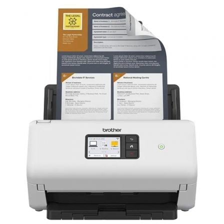 Brother ADS-4500W escaner Escáner con alimentador automático de documentos (ADF) 600 x 600 DPI A4 Negro, Blanco_0