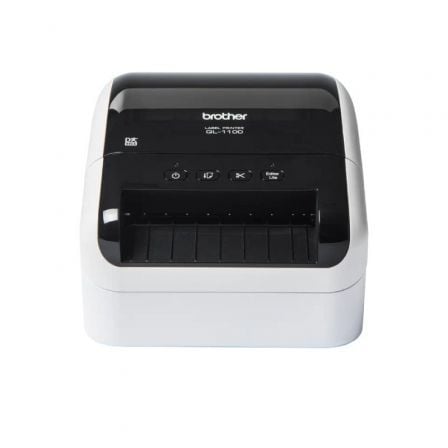 Impresora de Etiquetas Brother QL-1100C/ Térmica/ Ancho etiqueta 103mm/ USB/ Blanca y Negra_0