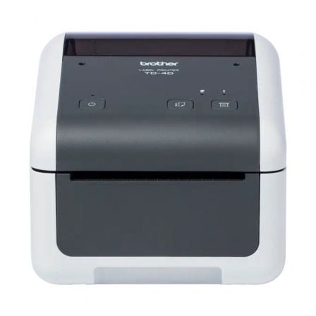 Impresora de Etiquetas y Tickets Brother TD-4210D/ Térmica Directa/ Ancho etiqueta 118mm/ USB-RS-232C/ Blanca y Negra_0
