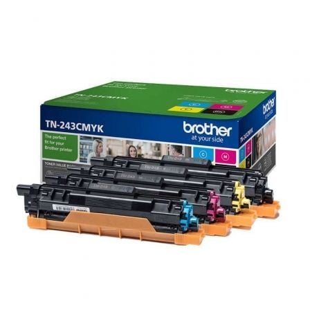 Tóner Original Brother TN-243CMYK Multipack/ Cian/ Magenta/ Amarillo/ Negro_0
