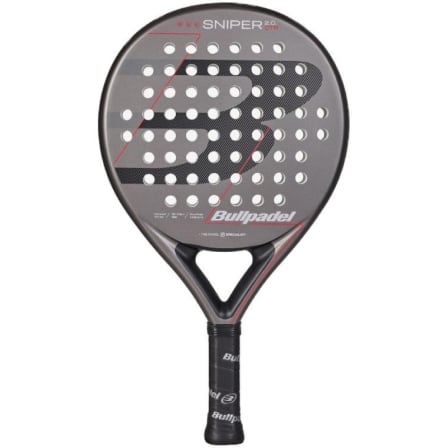 Pala de Pádel Bullpadel Sniper 2.0 Control 2026/ Gris y Roja_0