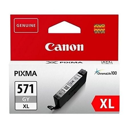 Cartucho de Tinta Original Canon CLI-571XL Alta Capacidad/ Gris_0