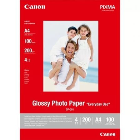 Papel Fotográfico Canon GP-501/ 21 x 29.7cm/ 200g/ 100 Hojas/ Brillante_0