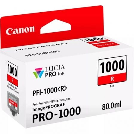 Cartucho de Tinta Original Canon PFI-1000R/ Rojo_0