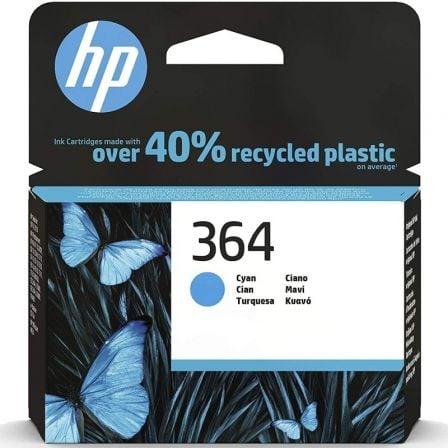 HP 364 Cyan Original Ink Cartridge cartucho de tinta 1 pieza(s) Rendimiento estándar_0