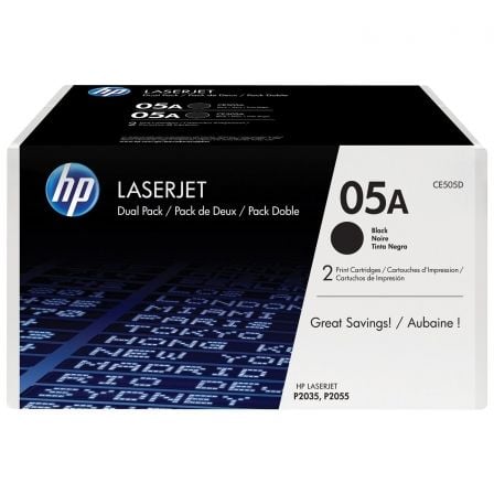 Tóner Original HP nº05A Multipack/ 2x Negro_0