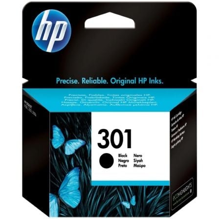 HP 301 Black Original Ink Cartridge cartucho de tinta 1 pieza(s) Rendimiento estándar_0