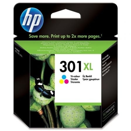 Cartucho de Tinta Original HP nº301 XL Alta Capacidad/ Tricolor_0