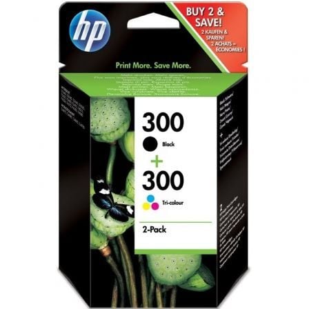 Cartucho de Tinta Original HP nº300 Multipack/ Negro/ Tricolor_0