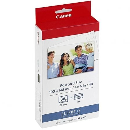 Cartucho de Tinta Original Canon KP-36IP Multipack/ Tricolor + Papel Fotográfico_0