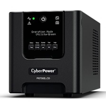 SAI Línea Interactiva Cyberpower PR750ELCD/ 750VA-675W/ 6 Salidas/ Formato Torre_0