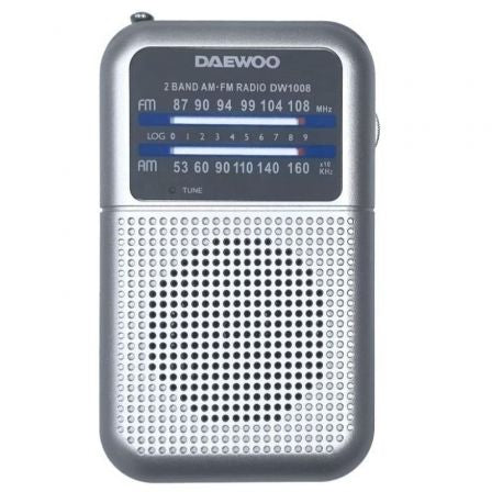 Radio Portátil Daewoo DW1008/ Plata_0