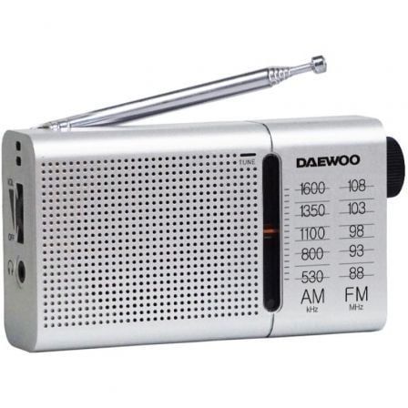Radio Portátil Daewoo DW1037/ Plateada_0