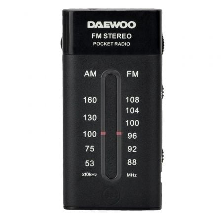 Radio Portátil Daewoo DW1109/ a Pilas/ Negra_0