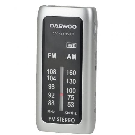 Radio Portátil Daewoo DW1129/ a Pilas/ Plata_0