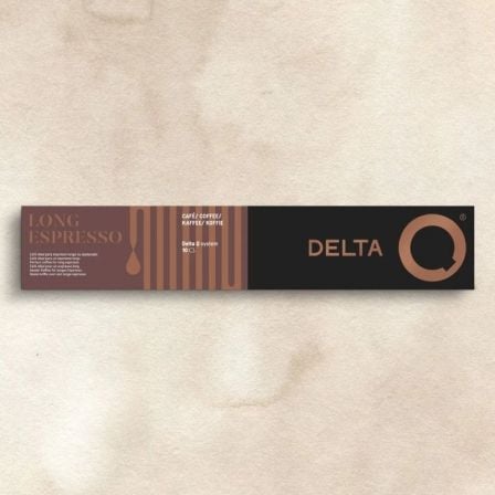 Cápsula Delta Delta Q-Long Espresso para cafeteras Delta/ Caja de 10_0