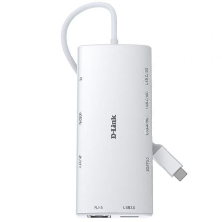 Hub USB-C D-LINK 10-em-1 / Preto / DUP-A01_0