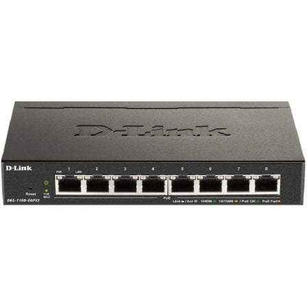 Switch D-Link DGS-1100-08PV2 8 Puertos/ RJ-45 10/100/1000 PoE_0