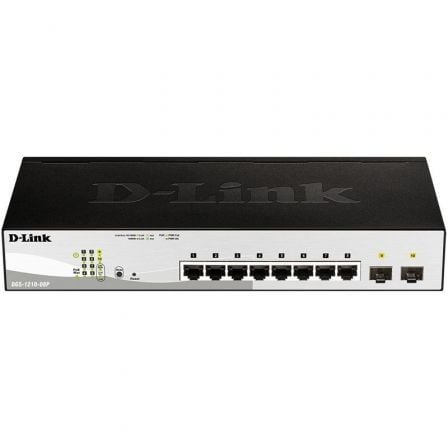 Switch Gestionado D-Link DGS-1210-08P/ 8 Puertos/ RJ45 10/100/1000/ SFP/ PoE_0