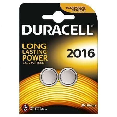 Pack de 2 Pilas de Botón Duracell DL2016B2/ 3V_0