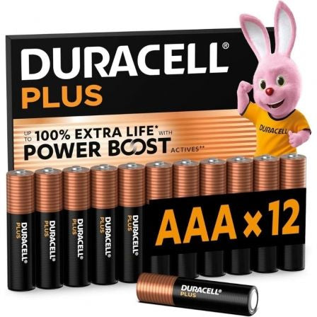 Pilhas Duracell Plus Powerboost Ministilo AAA / Conf. 12 / DU0223_0