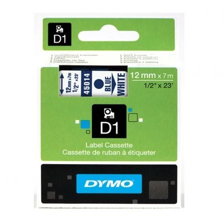 Dymo Schriftband 45014 White Blue (S0720540)_0