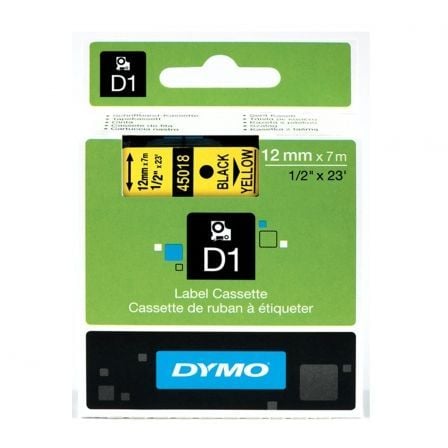 Dymo Schriftband 45018 Yellow Black (S0720580)_0