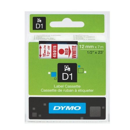 Dymo Schriftband 45015 White Red (S0720550)_0
