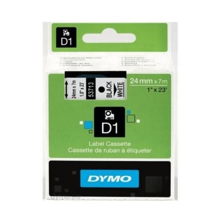 Dymo Schriftband 53713 White Black (S0720930)_0