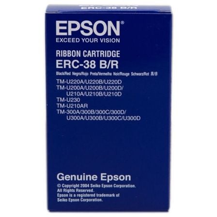 Cinta Nylon Epson ERC-38/ Negro/ Rojo_0