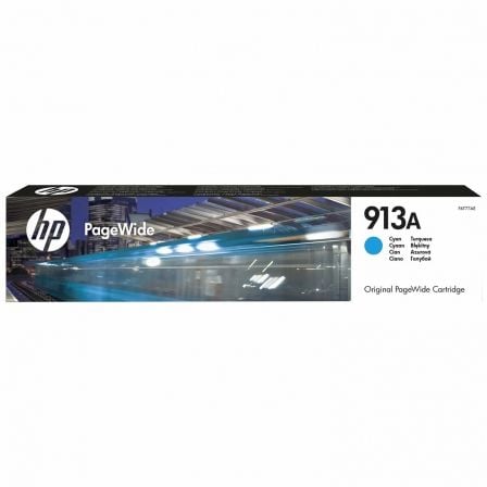 HP 913A Cyan Original PageWide Cartridge cartucho de tinta 1 pieza(s) Rendimiento estándar_0