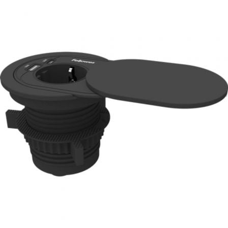 Toma Enchufe Empotrable 1 Toma de Corriente/ 1 USB Tipo-C/ 1 USB/ Negro_0