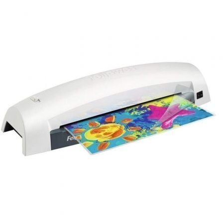 Plastificadora Fellowes Lunar A3 5716701/ hasta A3 y 80-125 Micras/ Blanca y Negra_0